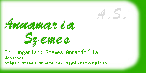 annamaria szemes business card